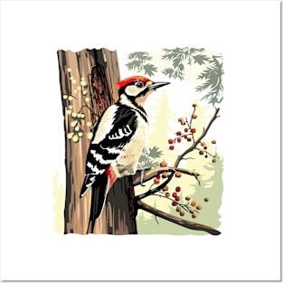 Woodpecker Posters and Art